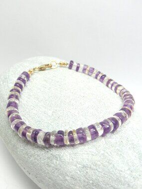 Amethyst and Citrine Bracelet